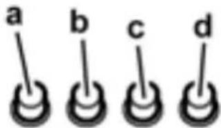 a b c d