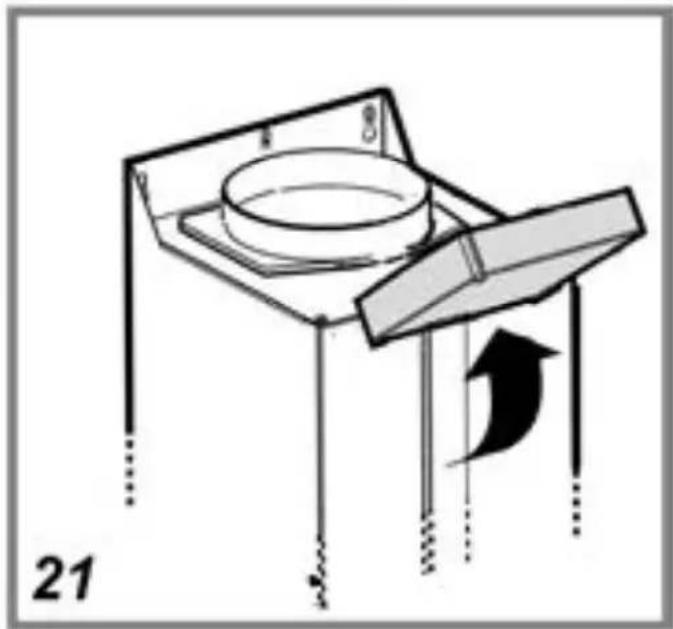 Diagram of a mechanical device with a circular component and directional arrow, labeled '21' (no text or symbols on the diagram itself)