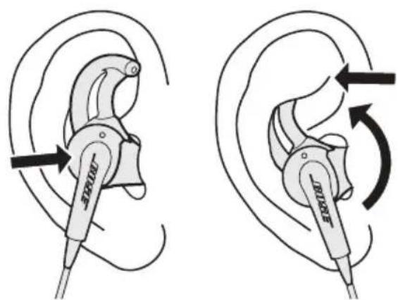 BOSE SoundTrue in-ear 64532 - Pour déterminer si l'embout installé est de la taille adaptée : - 1