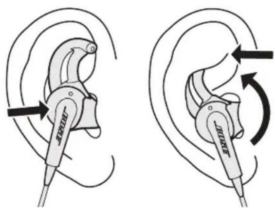 BOSE SoundTrue in-ear 64532 - 헤드폰을 귀에 착용하기 - 2