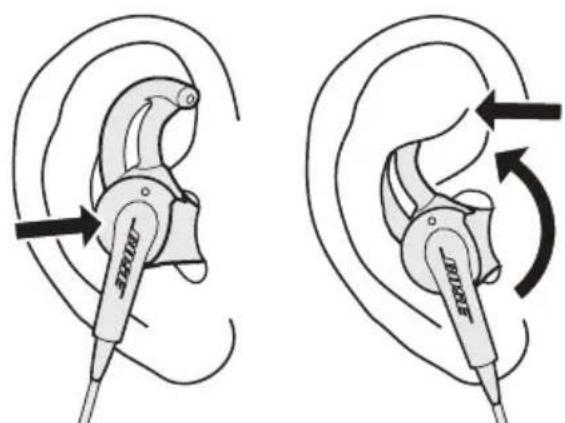 BOSE SoundTrue in-ear 64532 - Bepalen of het dopje de juiste maat is: - 1