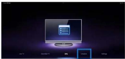 Line TV Downloaded TV SPG Information Settings