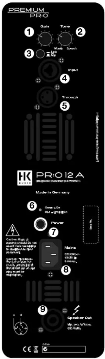 HK AUDIO PR:O 10 XA - Commandes - 1