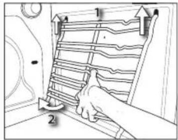 KITCHENAID KOXS 6640 - Pour remonter la porte : - 2