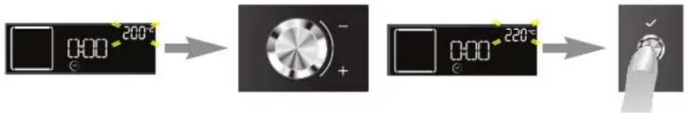 KITCHENAID KOXS 6640 - RÉGLAGE DE LA TEMPÉRATURE/PUISSANCE DU GRIL - 1
