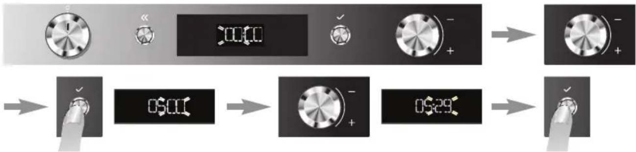 KITCHENAID KOXS 6640 - RÉGLAGE DE L'HEURE - 1