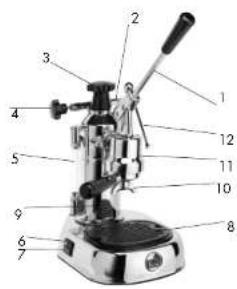 LA PAVONI Stradivari SPL 120V - - ESQUEMA Y CARACTERISTÍCAS TÉCNICAS - 1