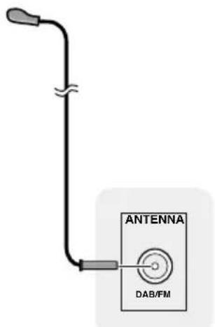 PIONEER X-CM42BTD - Collegamento delle antenne - 1
