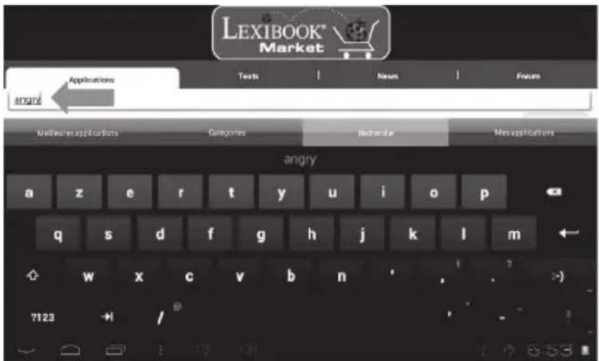 LEXIBOOK® Market Applications Angry Tests | News | Focus Melbourne applications Categories Recherche Mis applications angry a z e r t y u i o p q s d f g h j k l m w x c v b n 7123 - /