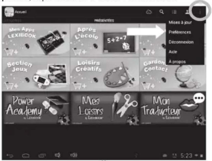 Accueil PRESENTÉRES Mes Apps LEXIBOOK Après L'école 5+2-7 Section Jeux Loisirs Créatifs Gordon Contact Mises à jour Preférences Déconnexion Aide A propos Power Academy a Lécole Mes Loisirs a Lécole Mon Traducteur a Lécole
