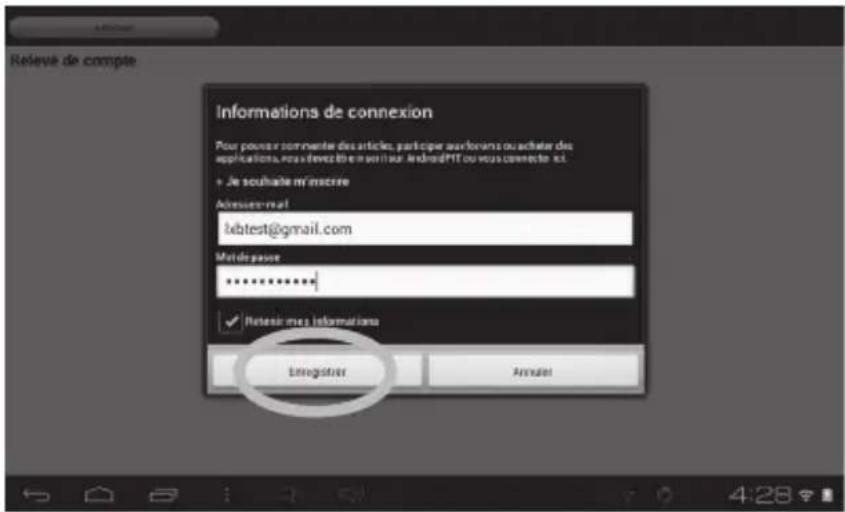 Relevé de compte Informations de connexion Pour pouter commenter des articles, participer auxorans ou acheter des applications, vous devices en un mail. Enmodifit ou vous connecte ex. + Je souteable m'inscre Aixiers-mail bubtest@gmail.com Mato-passie ****** ✓ Retende mes informations Loginister Annu…
