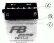 KAWASAKI ZR550-B2 Zephyr (1990) - Battery - 1