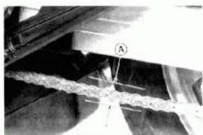 Close-up of a mechanical component with layered structure and labeled section A (no readable text or symbols)