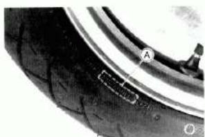 Close-up of a car tire with visible tread pattern and mounting points (no text or symbols)