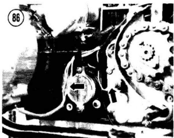 Mechanical assembly diagram showing gears and shafts with no visible text or symbols