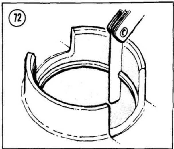 Technical line drawing of a mechanical component with no visible text or symbols
