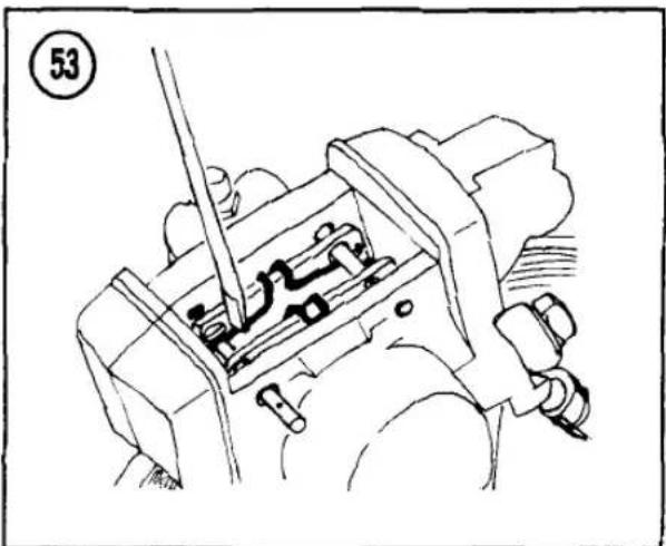 Technical line drawing of a mechanical assembly with no visible text or symbols