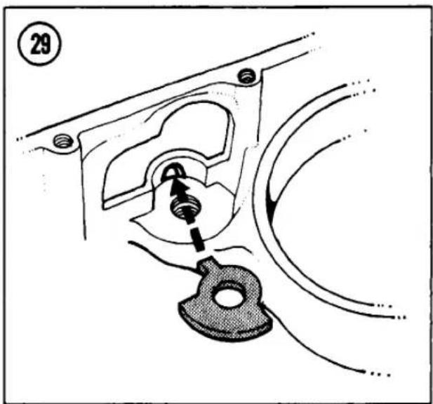 Mechanical assembly diagram showing a gear mechanism with no visible text or symbols