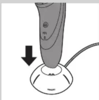 PHILIPS PowerTouch PT731 - Nabíjení v nabíjecím stojánku (pouze model PT866/PT739) - 1