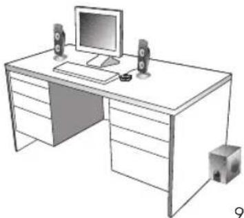 Cyber Acoustics CA-3602 - PREPARACION DE LOS ALTAVOCES - 1