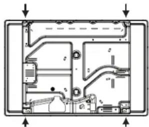 Technical diagram of a mechanical or electronic component with labeled parts and directional arrows indicating assembly or movement.