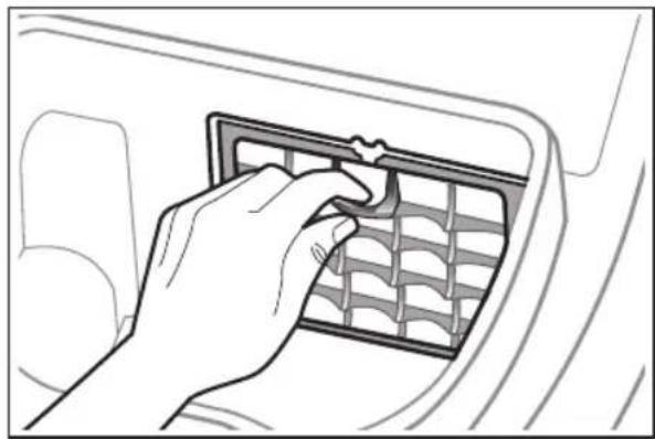 SAMSUNG SC07F30WJ - CLEANING THE MOTOR FILTER - 1