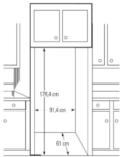 178,4 cm 91,4 cm 61 cm
