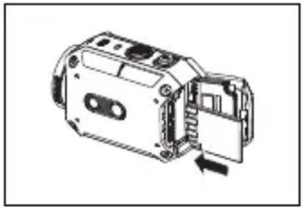 JVC Adixxion GC-XA2 - Inserting an SD Card - 1