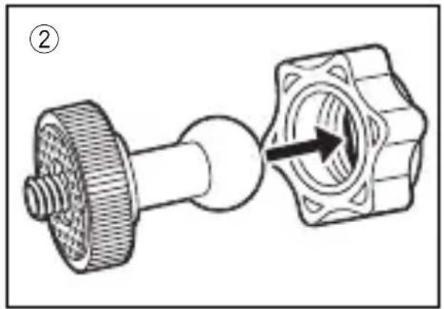 JVC Adixxion GC-XA2 - Monteren van de flexibele bevestiging - 2