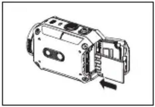 JVC Adixxion GC-XA2 - SD-kortin asettaminen - 1