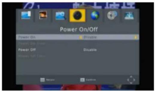 Power On/Off Power On Disable Power Off Disable Windows Help Disable Remove Cancel