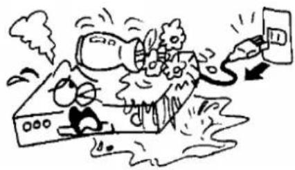 Cartoon illustration of a distressed scene with a large fish, a small airplane, and a falling object (no text or symbols)