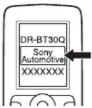 SONY DSX-A50BT - Pairing - 3