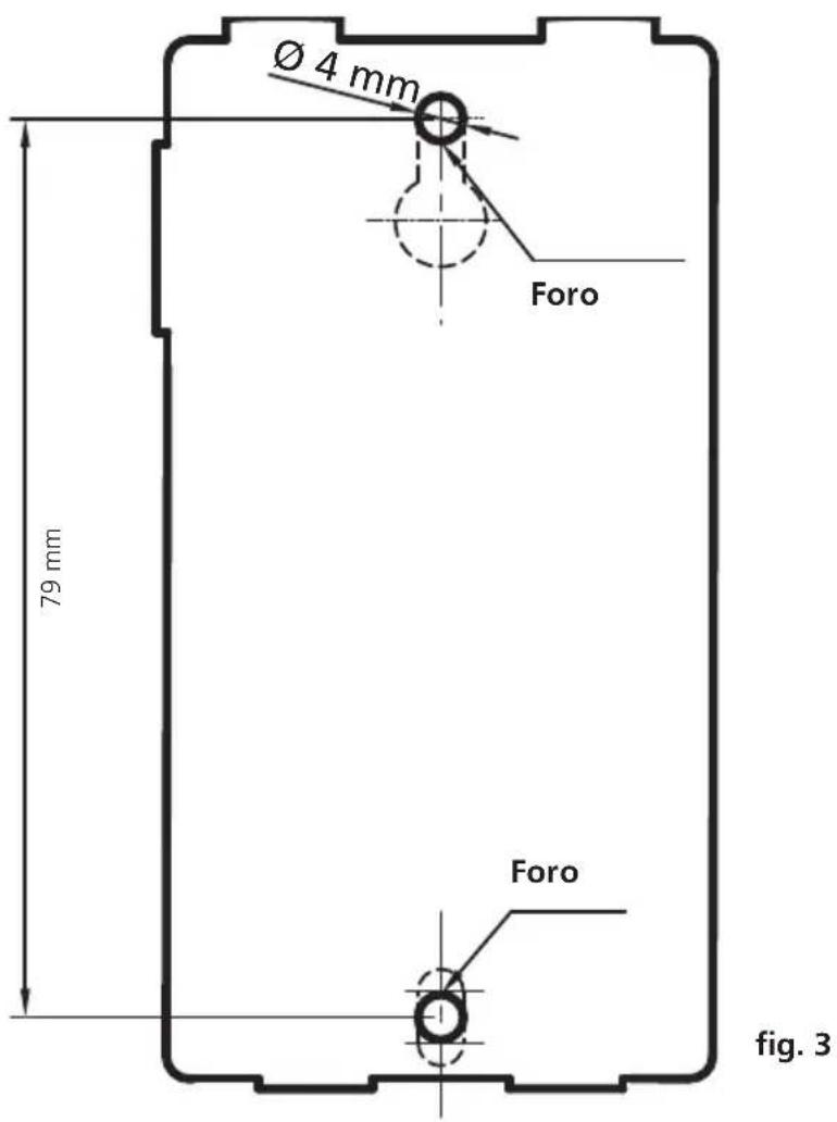 Ø 4 mm Foro 79 mm Foro fig. 3