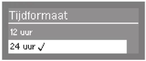 Tijdformaat 12 uur 24 uur ✓