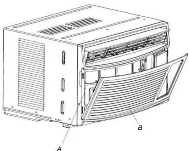 HAIER ESA412K - Cleaning the Air Filter - 1