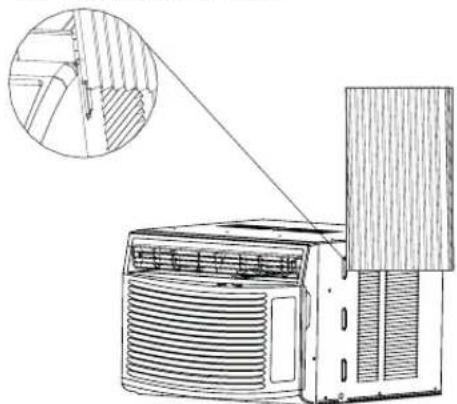 HAIER ESA412K - Instalación de las cortinas laterales - 2