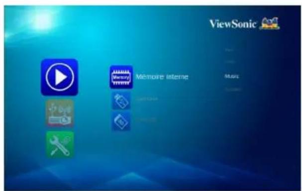 ViewSonic Mémoire interne Music
