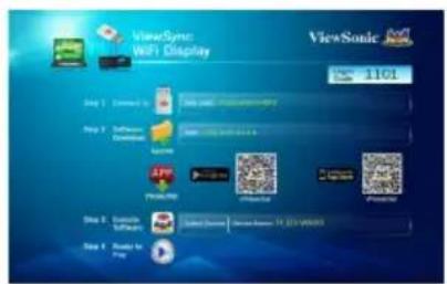 ViewSync WiFi Display ViewSonic 110L Step 1: Connect to ViewSonic WiFi Step 2: Software Download App Private URL Download Microsoft Step 3: Complete Software Download Service Service Server 11.01.2015-08/05 Step 4: Update to Play