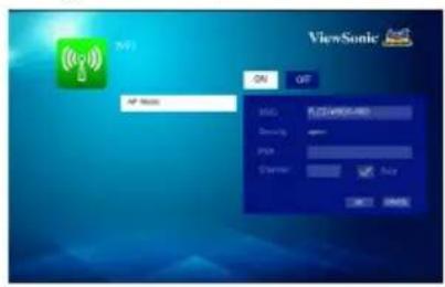 VIEWSONIC PLED-W600 - Configurer la connexion sans fil (via le mode AP) - 4
