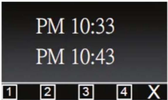 PM 10:33 PM 10:43 1 2 3 4 X