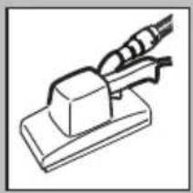 Simple line drawing of a mechanical component with a base and cable (no text or symbols)