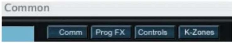 Common Comm Prog FX Controls K-Zones