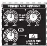 BEHRINGER Xenyx X1204USB - Retorno auxiliar estéreo - 1