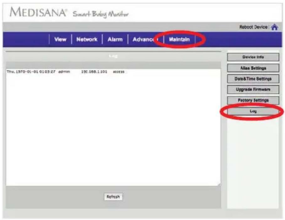 MEDISANA Smart Baby Monitor - Log - 1