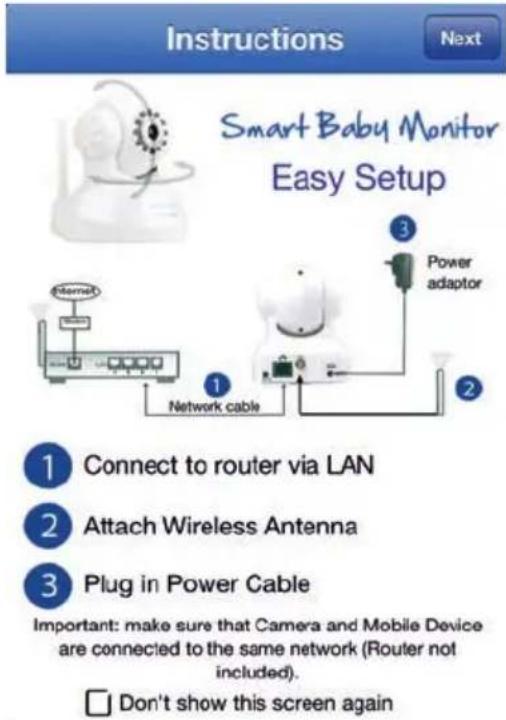 MEDISANA Smart Baby Monitor - Abriendo por primera vez la aplicación - 1