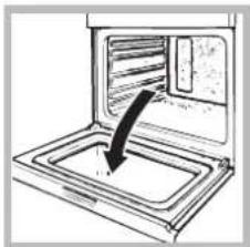 Hotpoint Ariston FKQ 89E P 0 (W)/HA - Para retirar a porta do forno com as dobradiças soft closing*: - 1