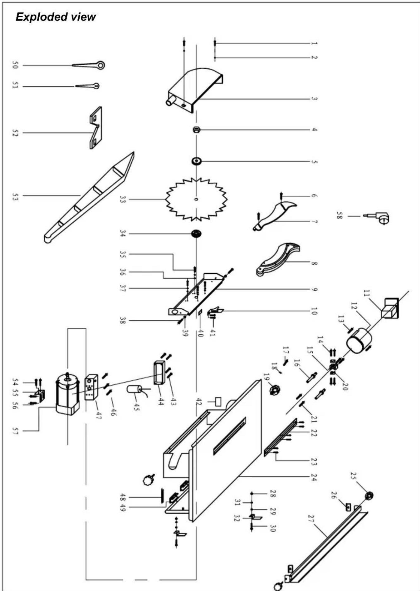 Exploded view 1 2 3 4 5 6 7 8 9 10 11 12 13 14 15 16 17 18 19 20 21 22 23 24 25 26 27 28 29 30 31 32 33 34 35 36 37 38 39 40 41 42 43 44 45 46 47 48 49 50 51 52 53 54 55 56 57