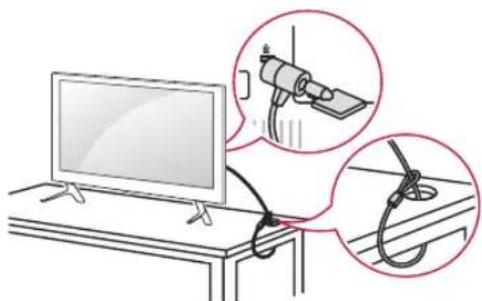 LG 55LB674V - Het Kensington-veiligheidssysteem gebruiken - 1
