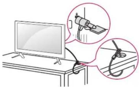 LG 55LB674V - Uporaba varnostnega sistema Kensington - 1